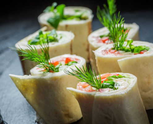 Salmon Tortilla Bites