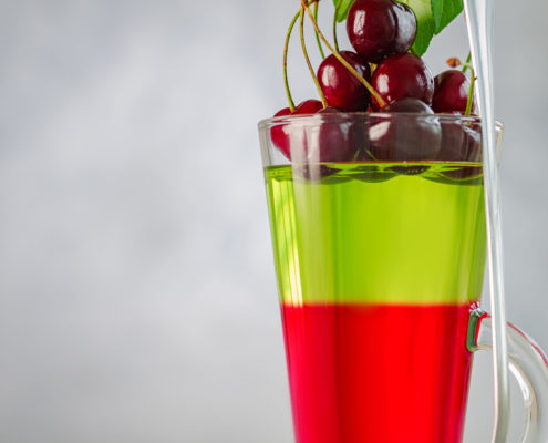 Cherry Lemon Lime Layered Dessert