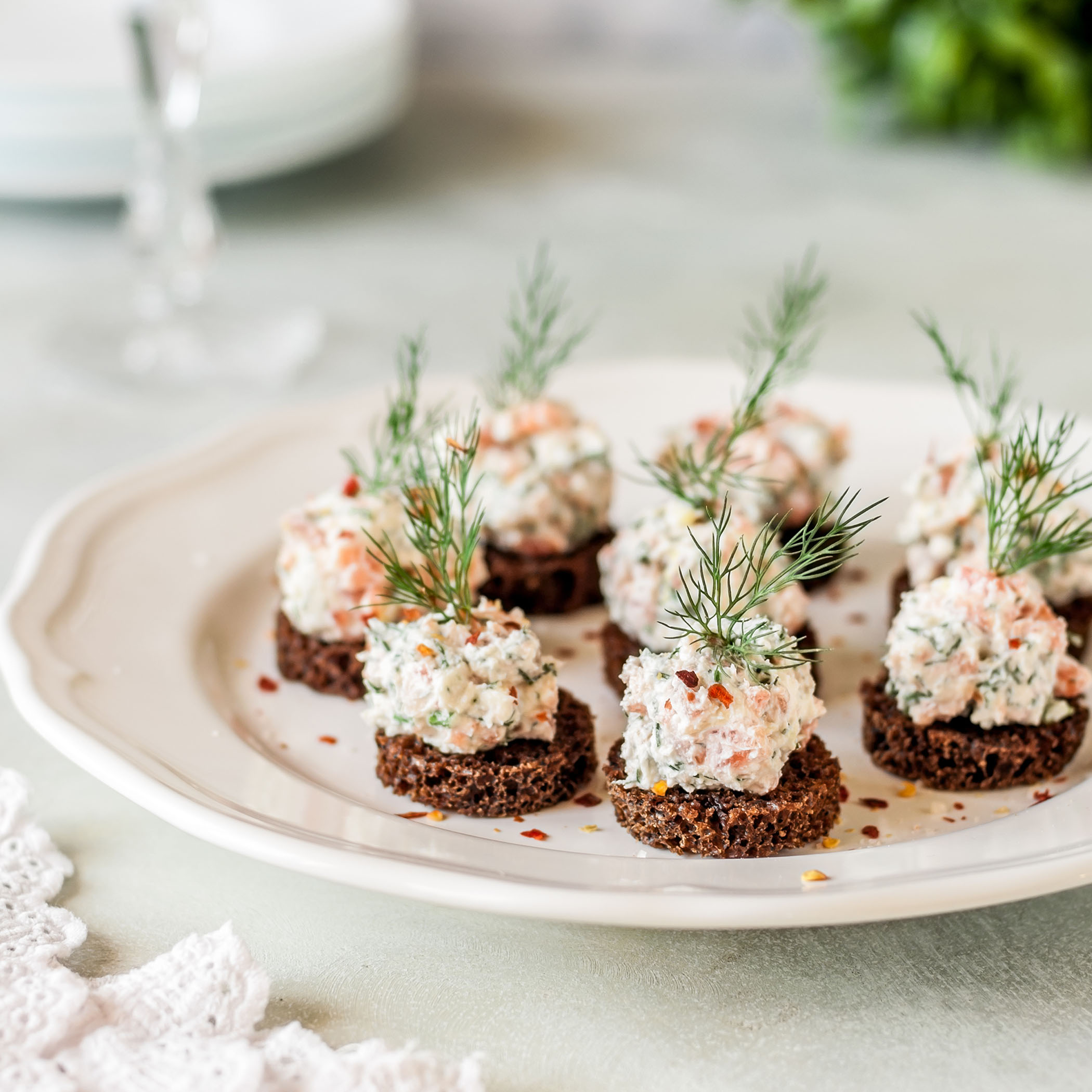 Lobster Dip on Rye Bread image