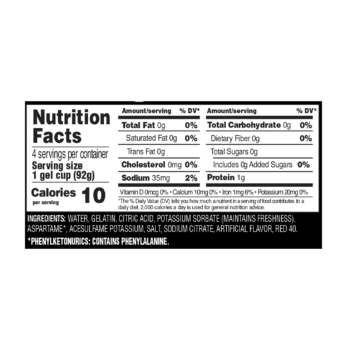 Nutrition facts